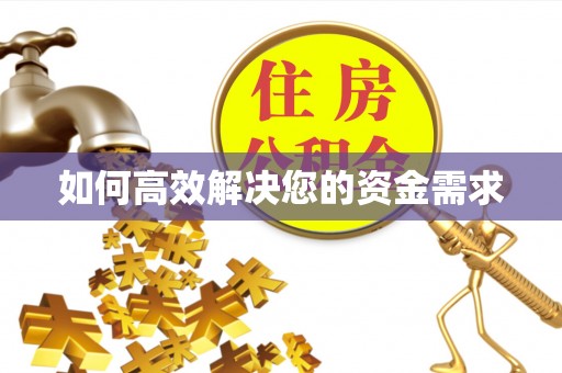 册亨如何高效解决您的资金需求